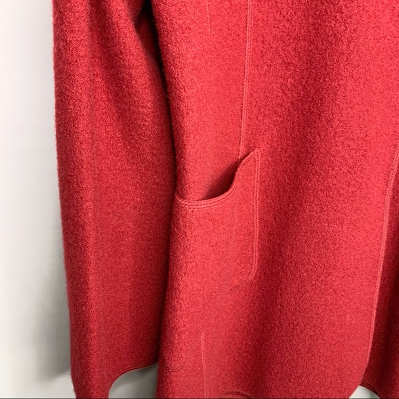 WILLI SMITH Red Boiled Wool Snap Closure Jacket L - Picture 5 of 7